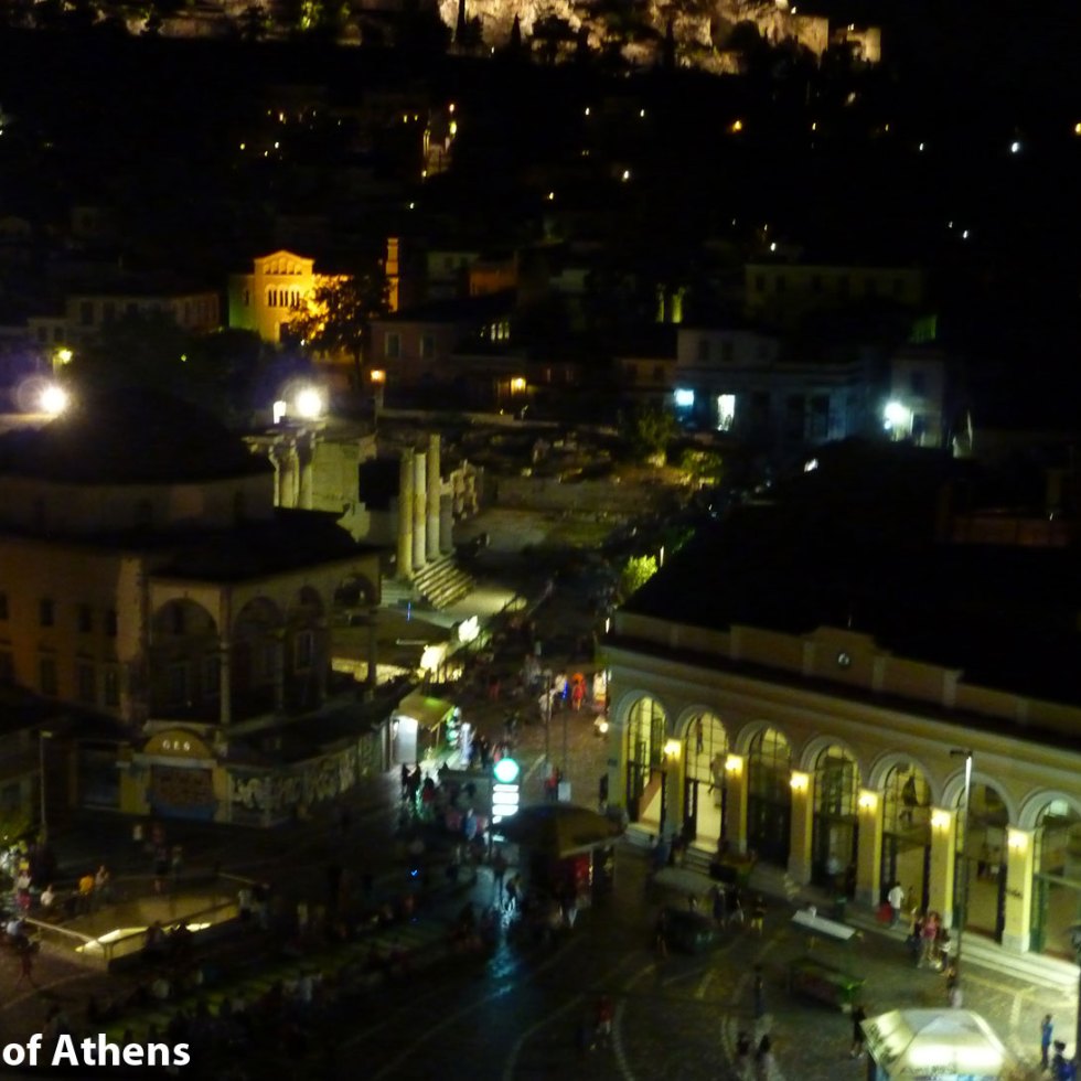 Monastiraki square view from A for Athens